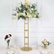 Gold 46 in Round Top Metal Floral Riser DISPLAY STAND Centerpiece Party Events